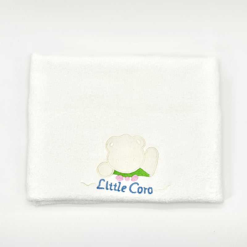 Plain with embroidery twistless towel