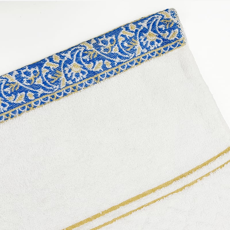 100% fresh cotton yarn dyed woven Double Jacquard Bath towel