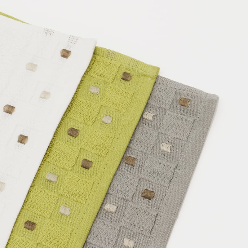 yarn dyed woven double jacquard hand towel