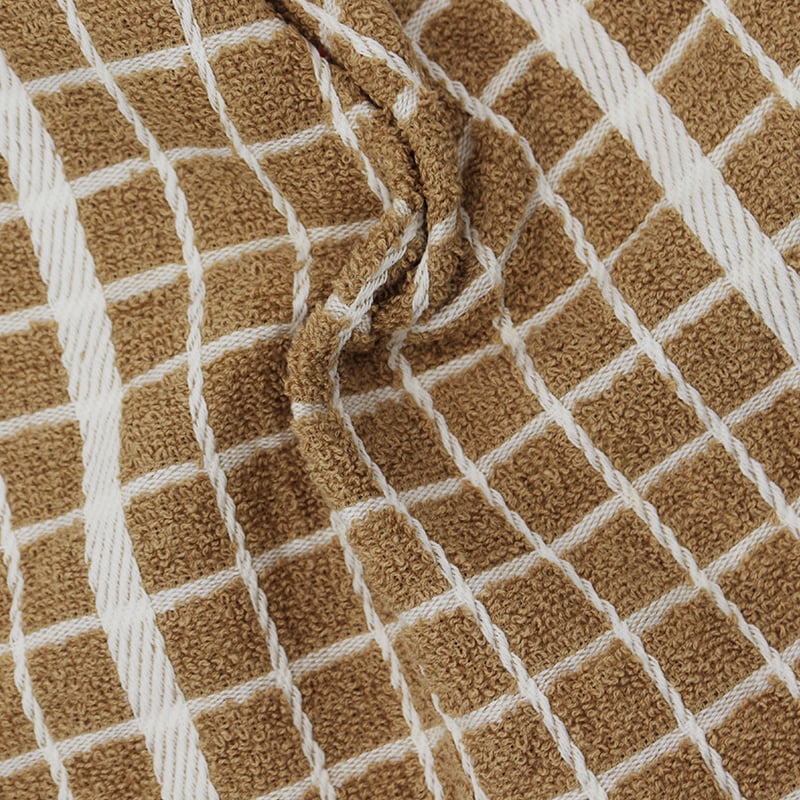 Brown Plaid Hand Towel