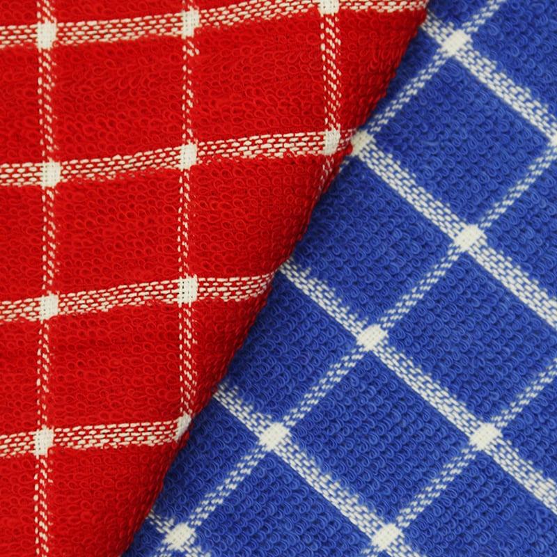 Red/Blue Plaid Hand Towel