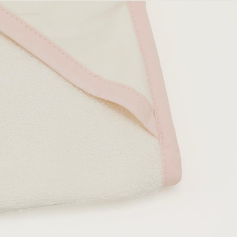 White Embroidery Baby Hooded Towel