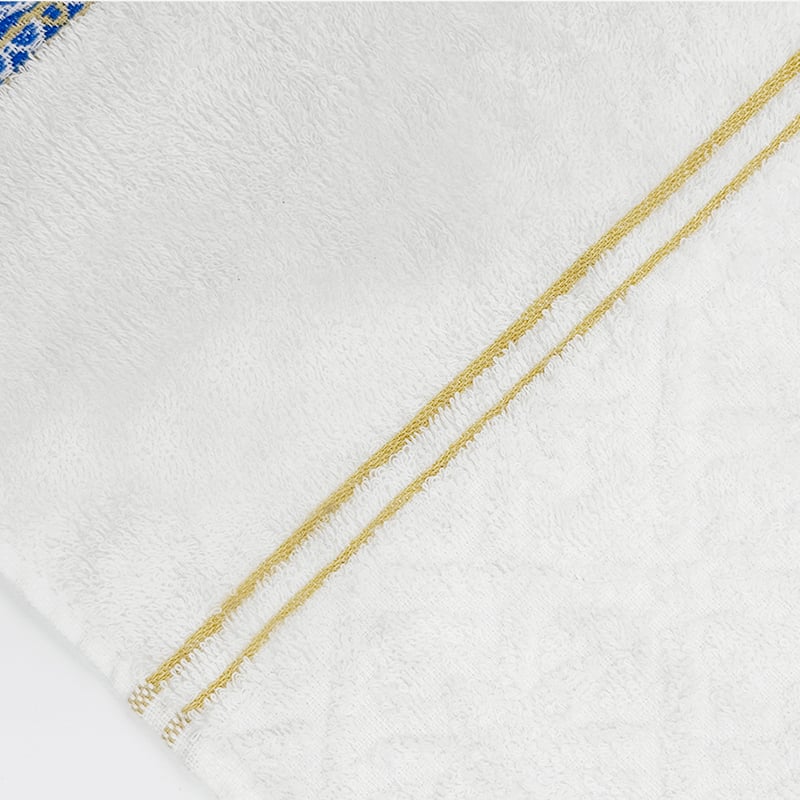 100% fresh cotton yarn dyed woven Double Jacquard Bath towel