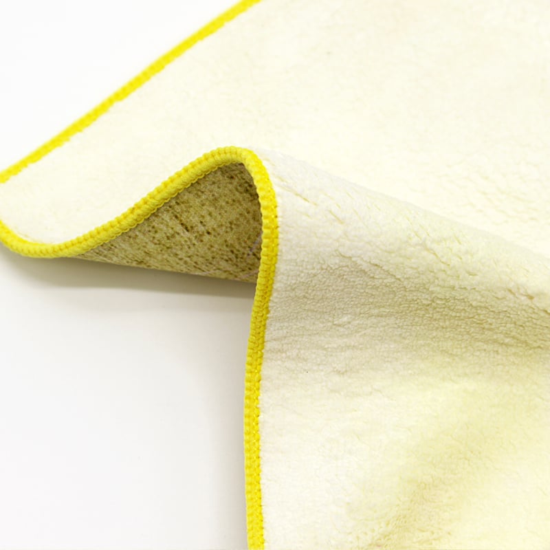 Yellow Printed Cotton Wash Towel