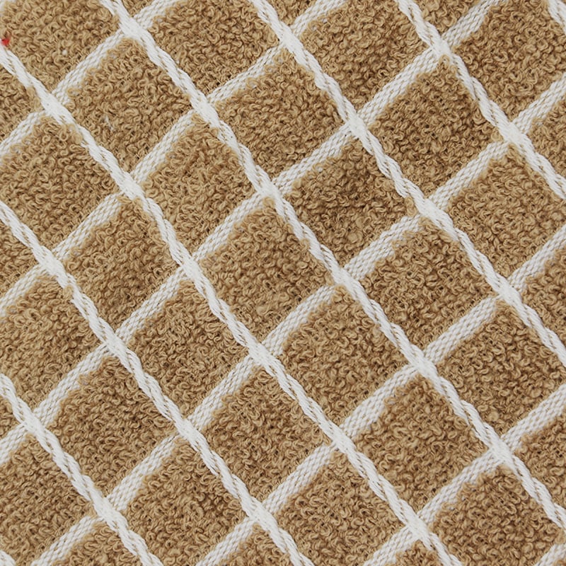 Brown Plaid Hand Towel