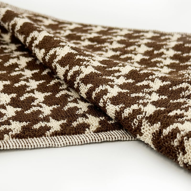 fresh cotton yarn dyed woven Jacquard Hand towel