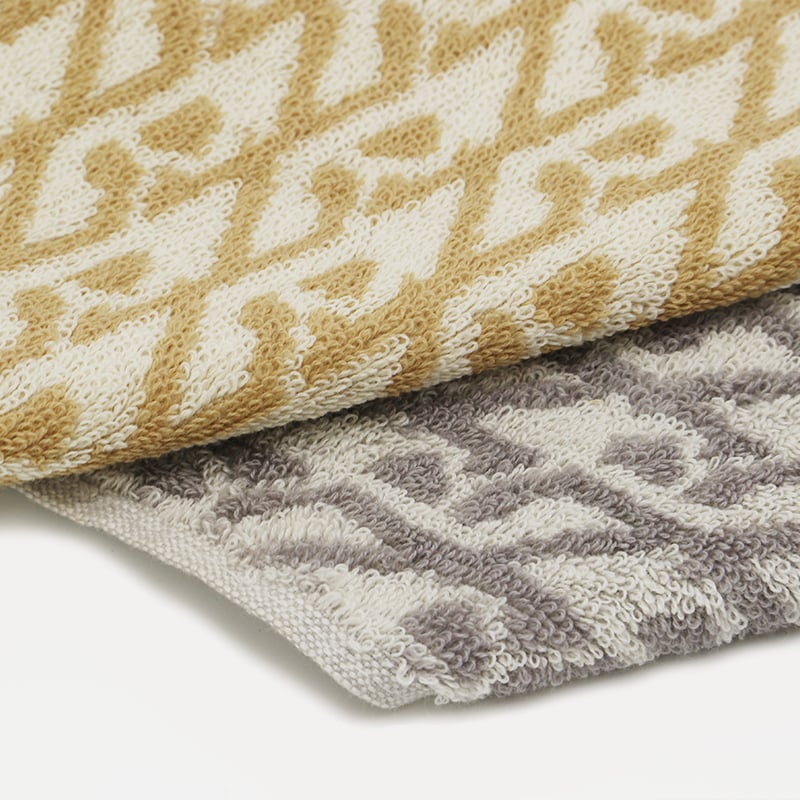 100% fresh cotton yarn dyed woven Double Jacquard Hand towel