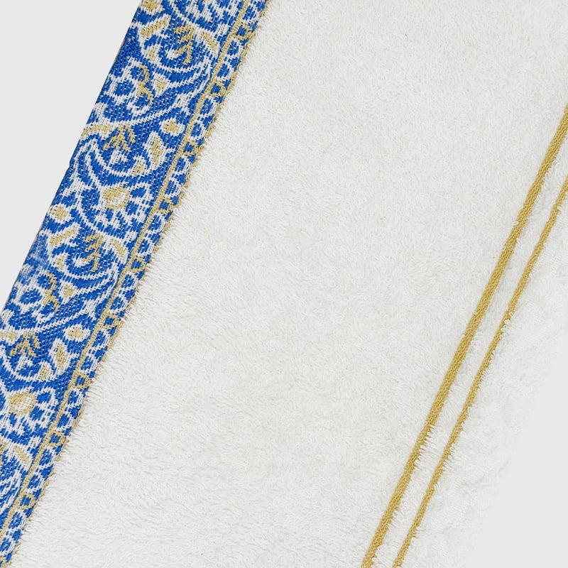 100% fresh cotton yarn dyed woven Double Jacquard Bath towel