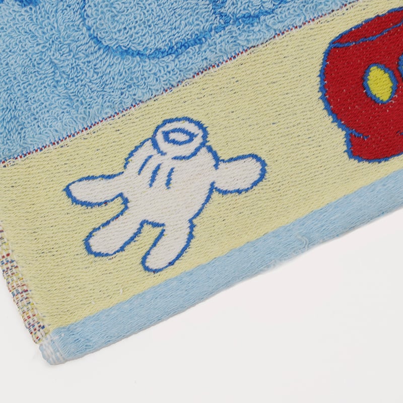 100% new cotton color woven double jacquard cartoon pattern hand towel