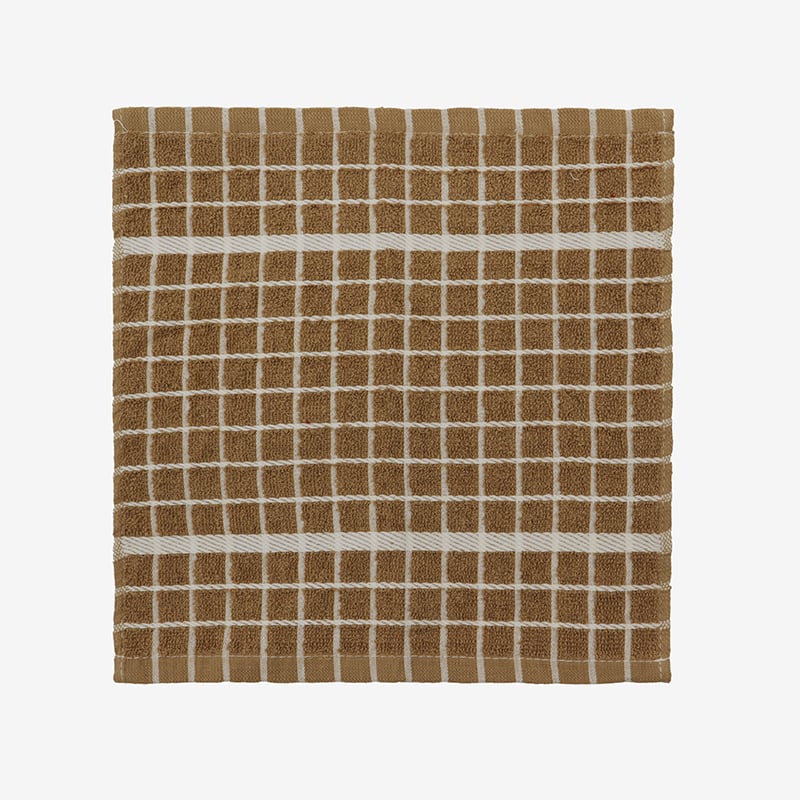 Brown Plaid Hand Towel