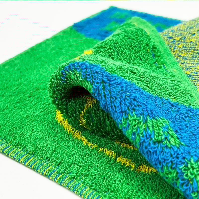100% fresh cotton yarn dyed woven Jacquard Hand towel