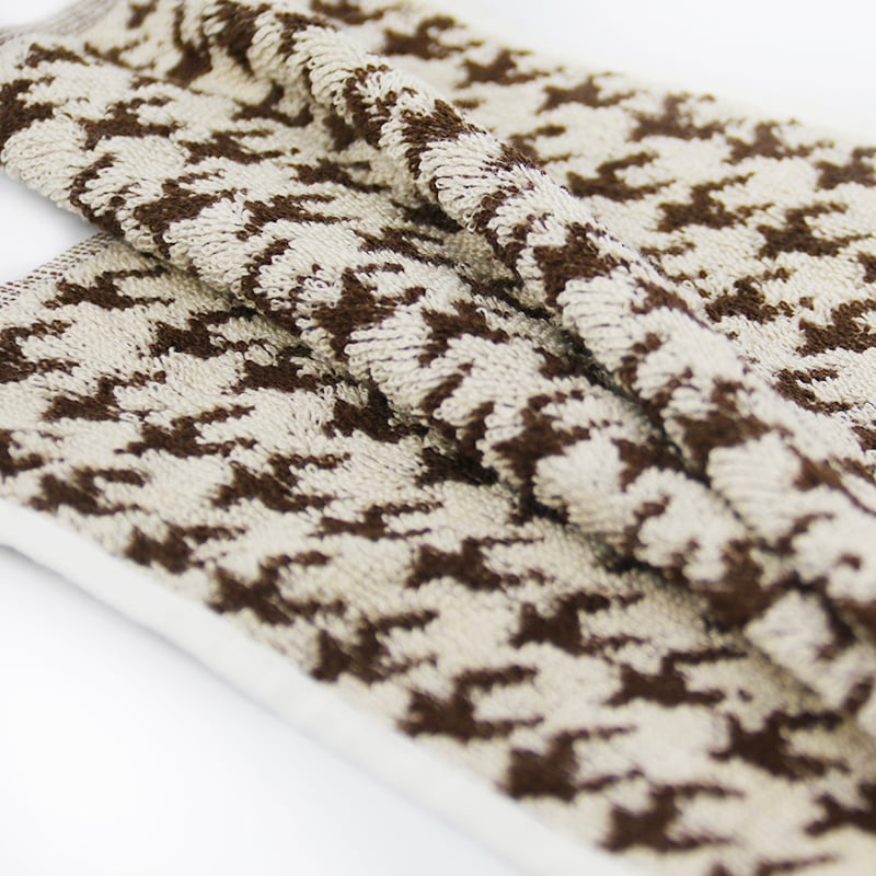 fresh cotton yarn dyed woven Jacquard Hand towel