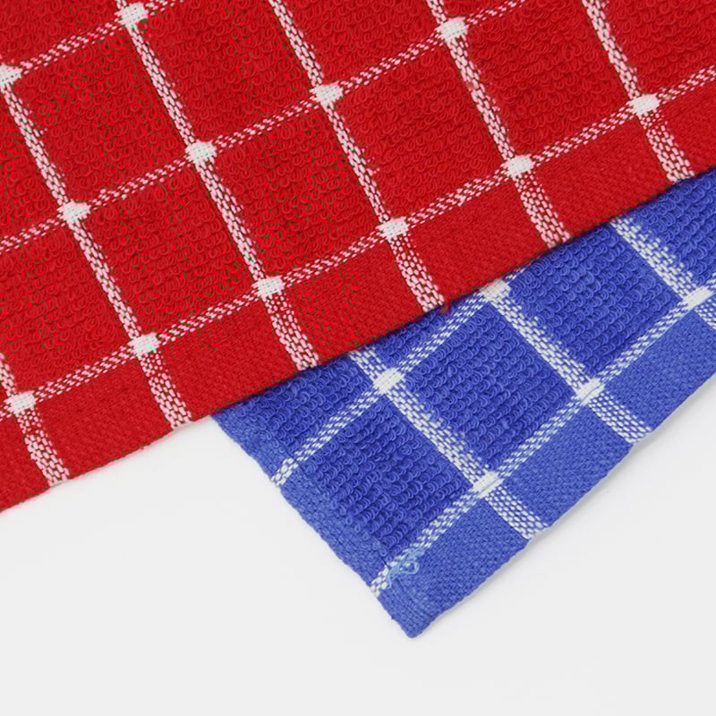 Red/Blue Plaid Hand Towel