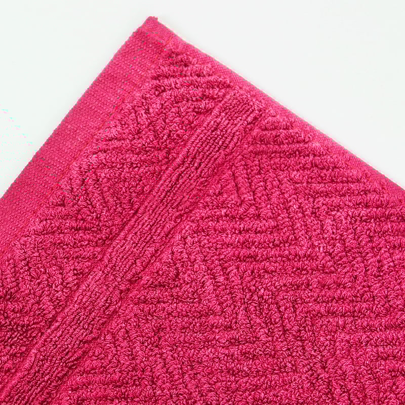 100% Cotton Flat Dye Embossed Hand Towel