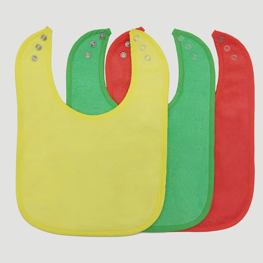 100% fresh Cotton Plain Doule Layer with Water Proof baby Bibs