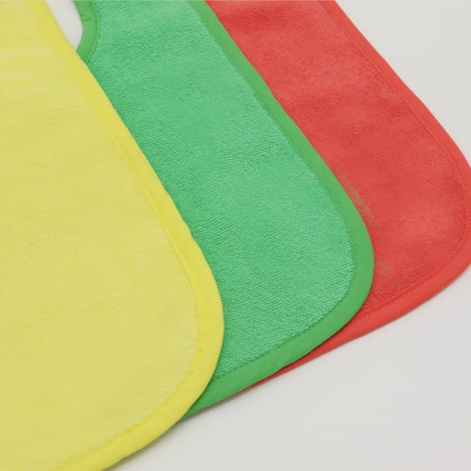 100% fresh Cotton Plain Doule Layer with Water Proof baby Bibs