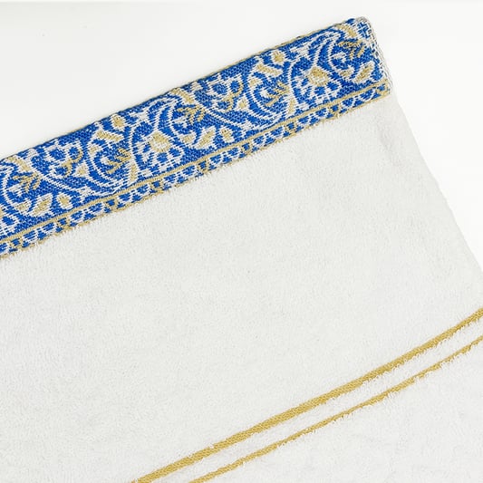 100% fresh cotton yarn dyed woven Double Jacquard Bath towel