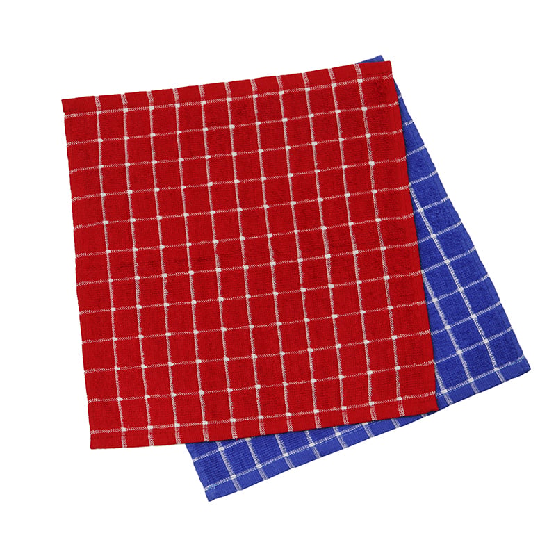 Red/Blue Plaid Hand Towel