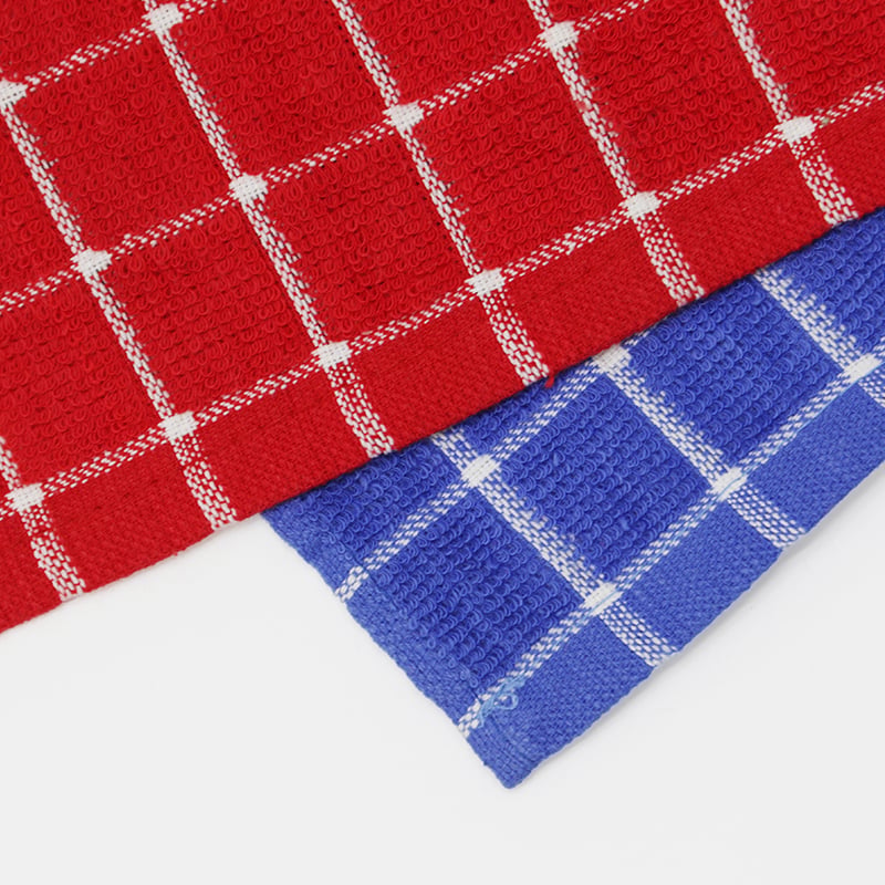 Red/Blue Plaid Hand Towel