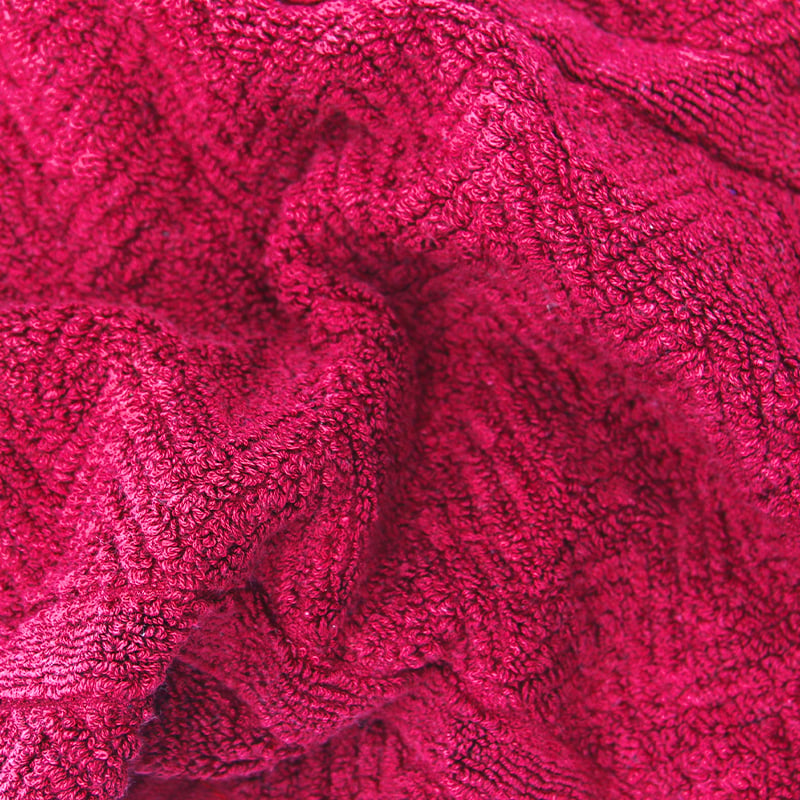 100% Cotton Flat Dye Embossed Hand Towel